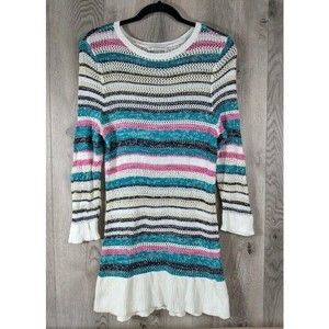 Christopher & Banks Sweater Womens Large Loose Knit Tunic Long Sleeve